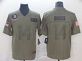 Nike Vikings 14 Stefon Diggs 2019 Olive Salute To Service Limited Jersey,baseball caps,new era cap wholesale,wholesale hats